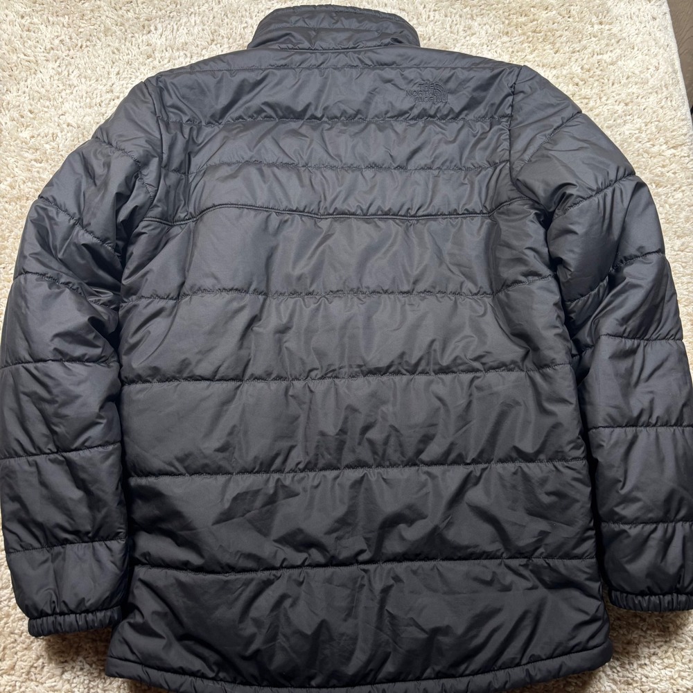 The North Face Reversible Chimborazo Jacket Boys XL 18/20 Black Fleece Lined - Picture 12 of 13